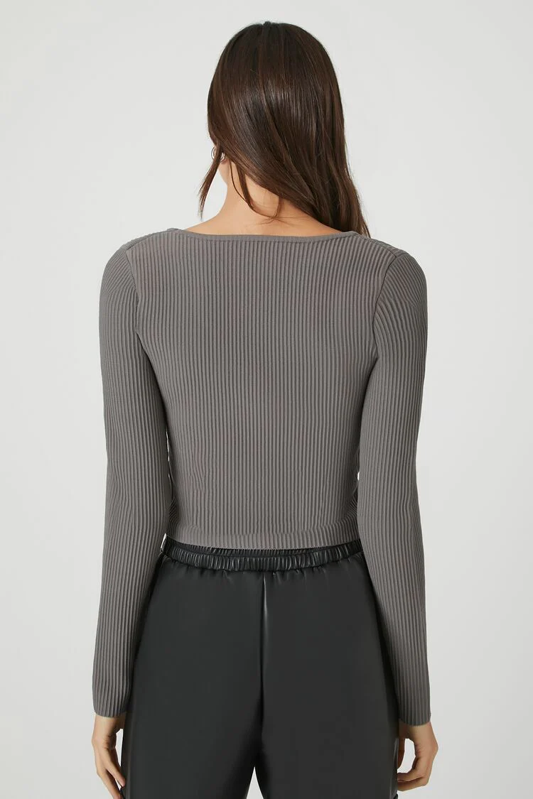 Ribbed Knit Sweater - Image 9