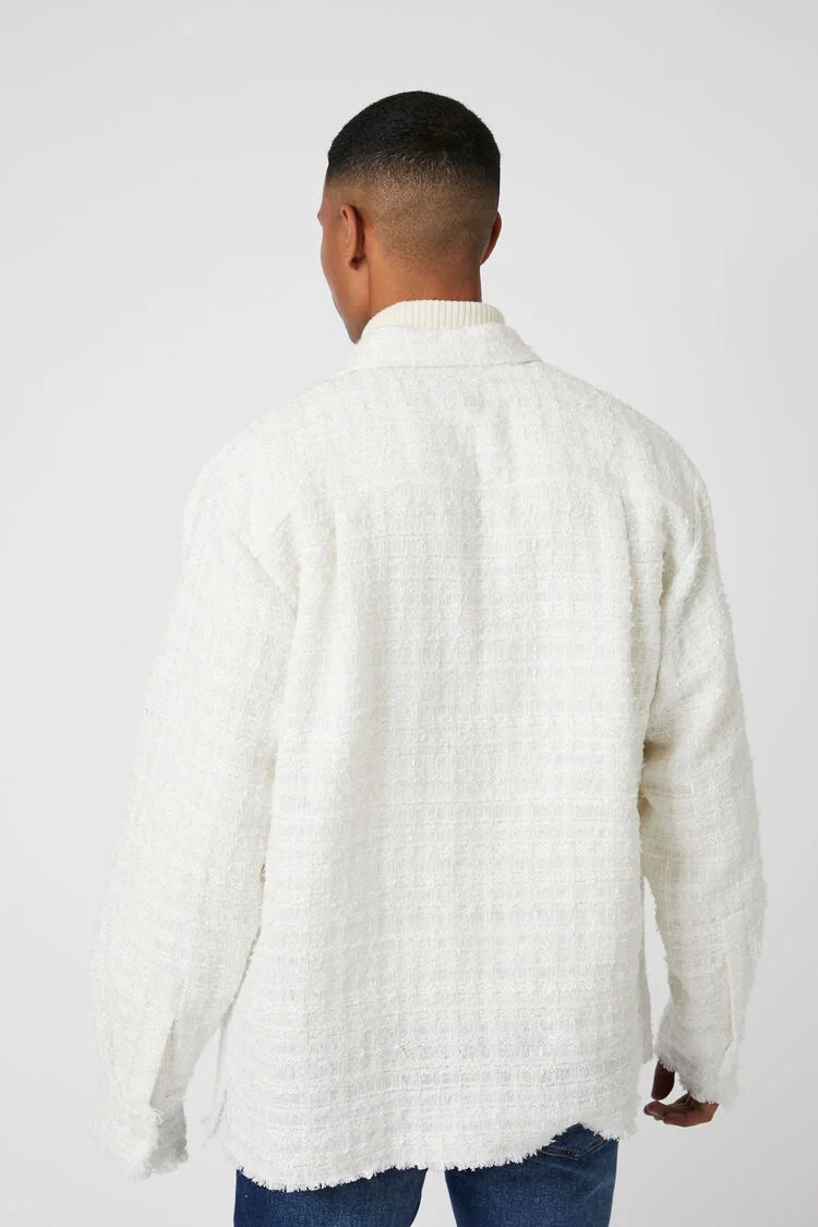 Frayed-Trim Boucle Shirt - Image 3