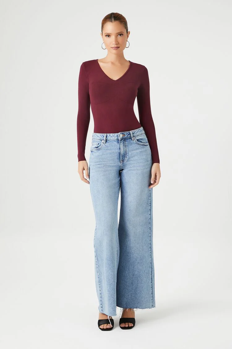 Fitted Sweater-Knit Bodysuit - Image 10