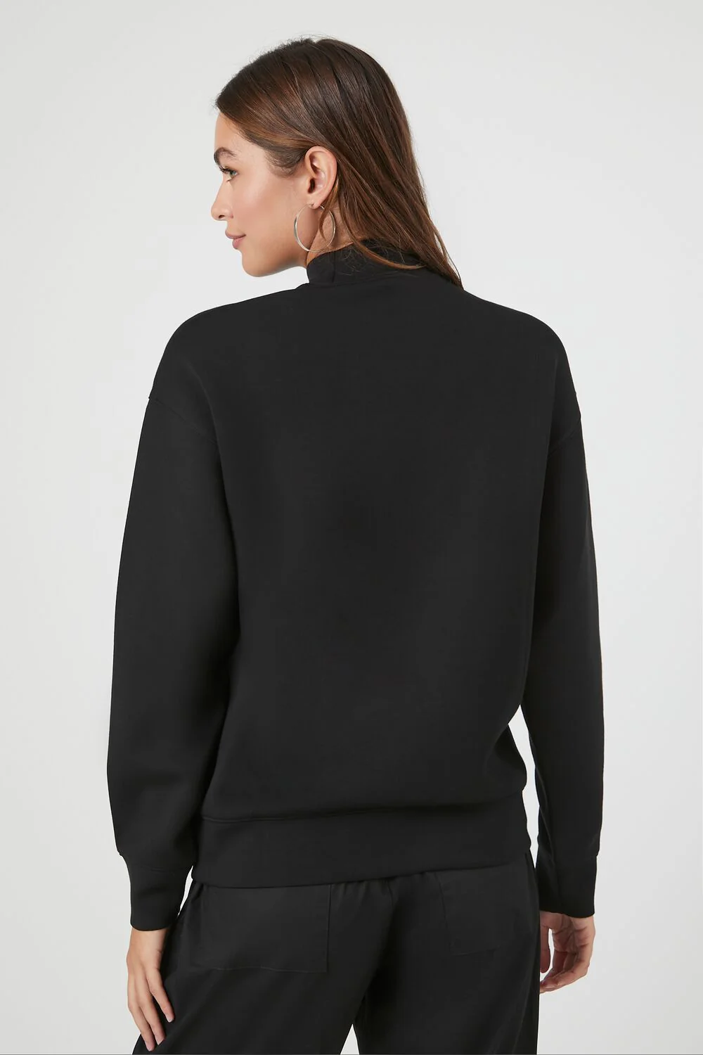Fleece Mock Neck Sweater - Image 3