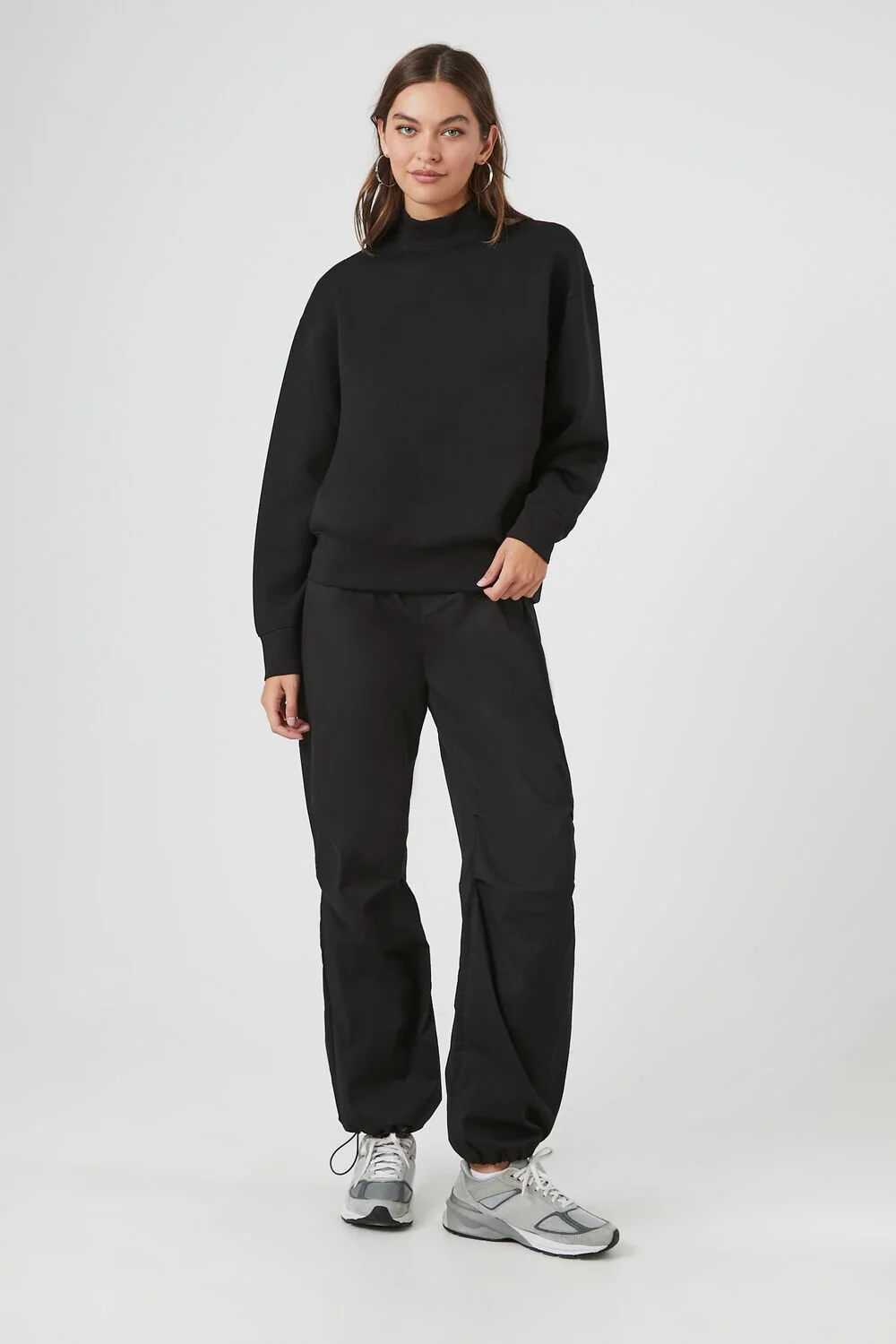 Fleece Mock Neck Sweater - Image 4