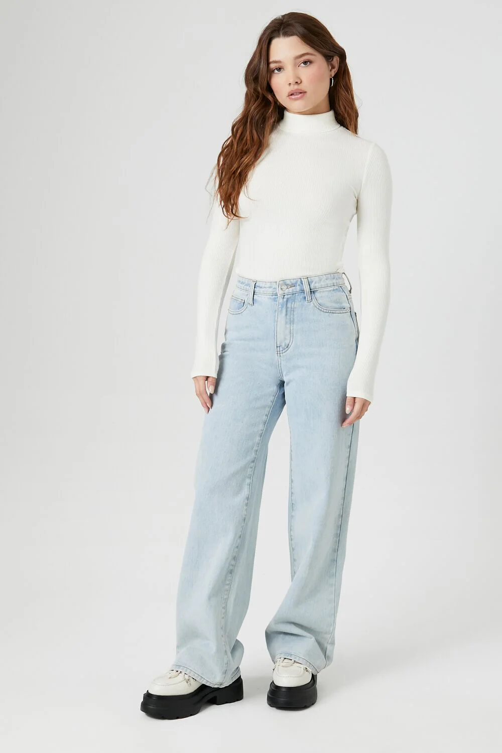 Ribbed Turtleneck Top - Image 4