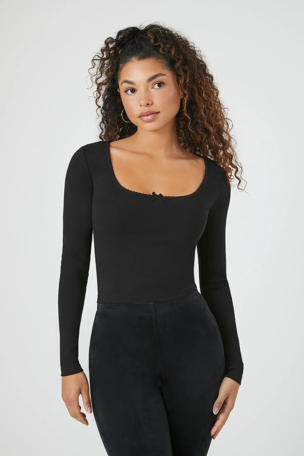 Bow Long-Sleeve Top - Image 6