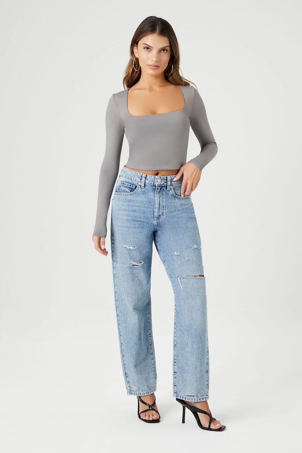 Square-Neck Crop Top - Image 4