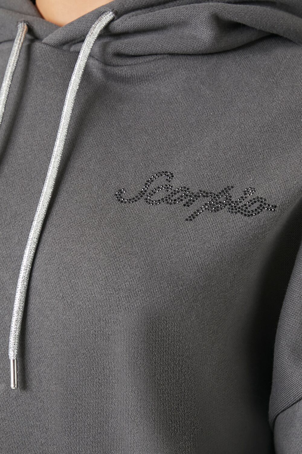 Fleece Rhinestone Scorpio Graphic Hoodie - Image 5