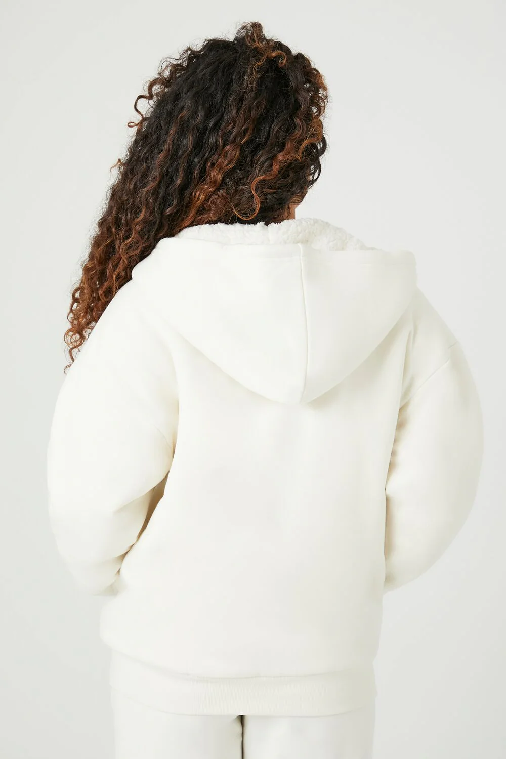 Faux Shearling-Trim Hooded Jacket - Image 3