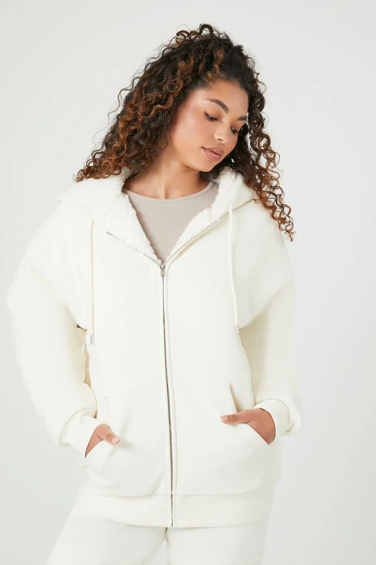 Faux Shearling-Trim Hooded Jacket - Image 5