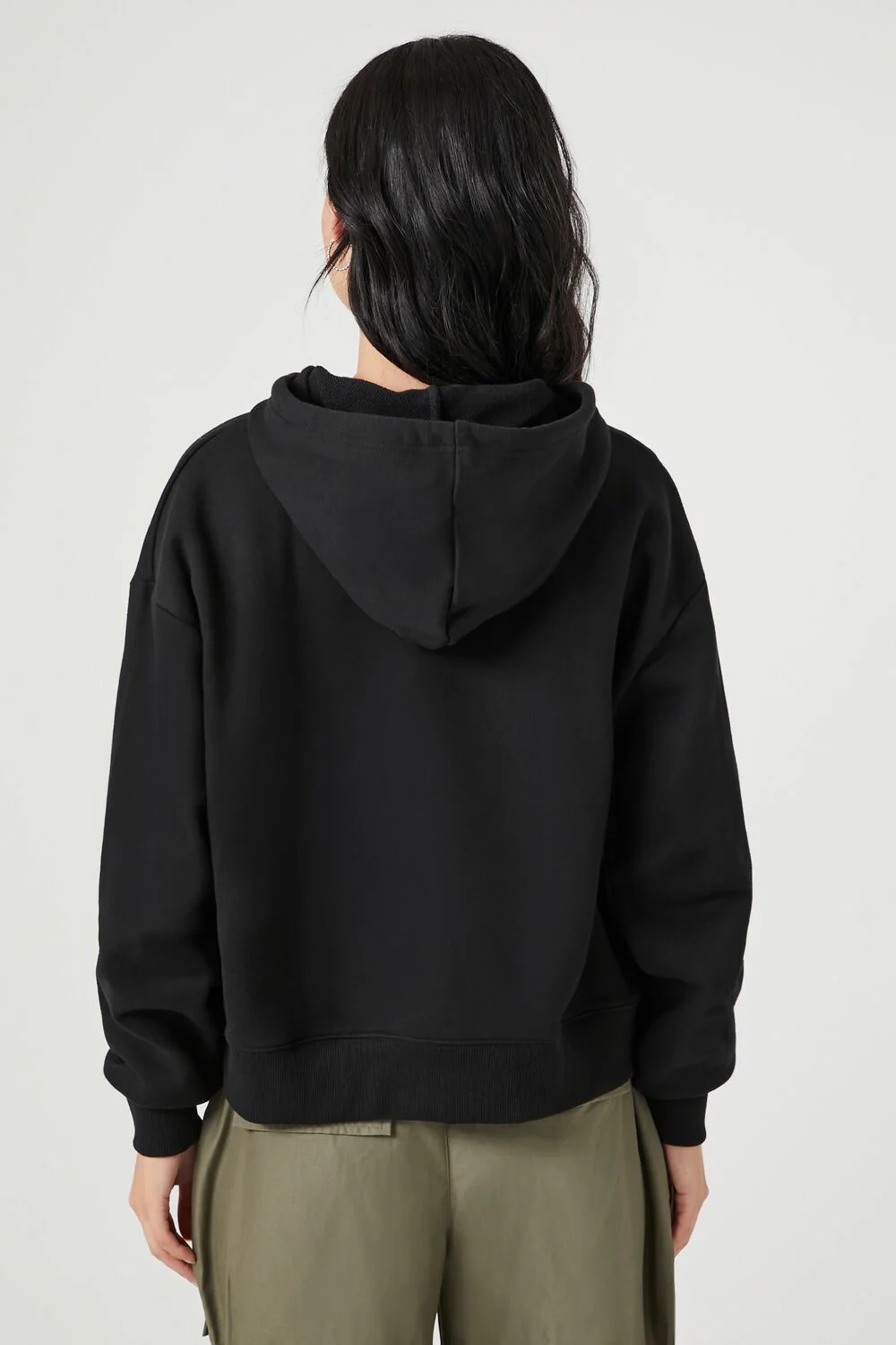 French Terry Drawstring Hoodie - Image 3