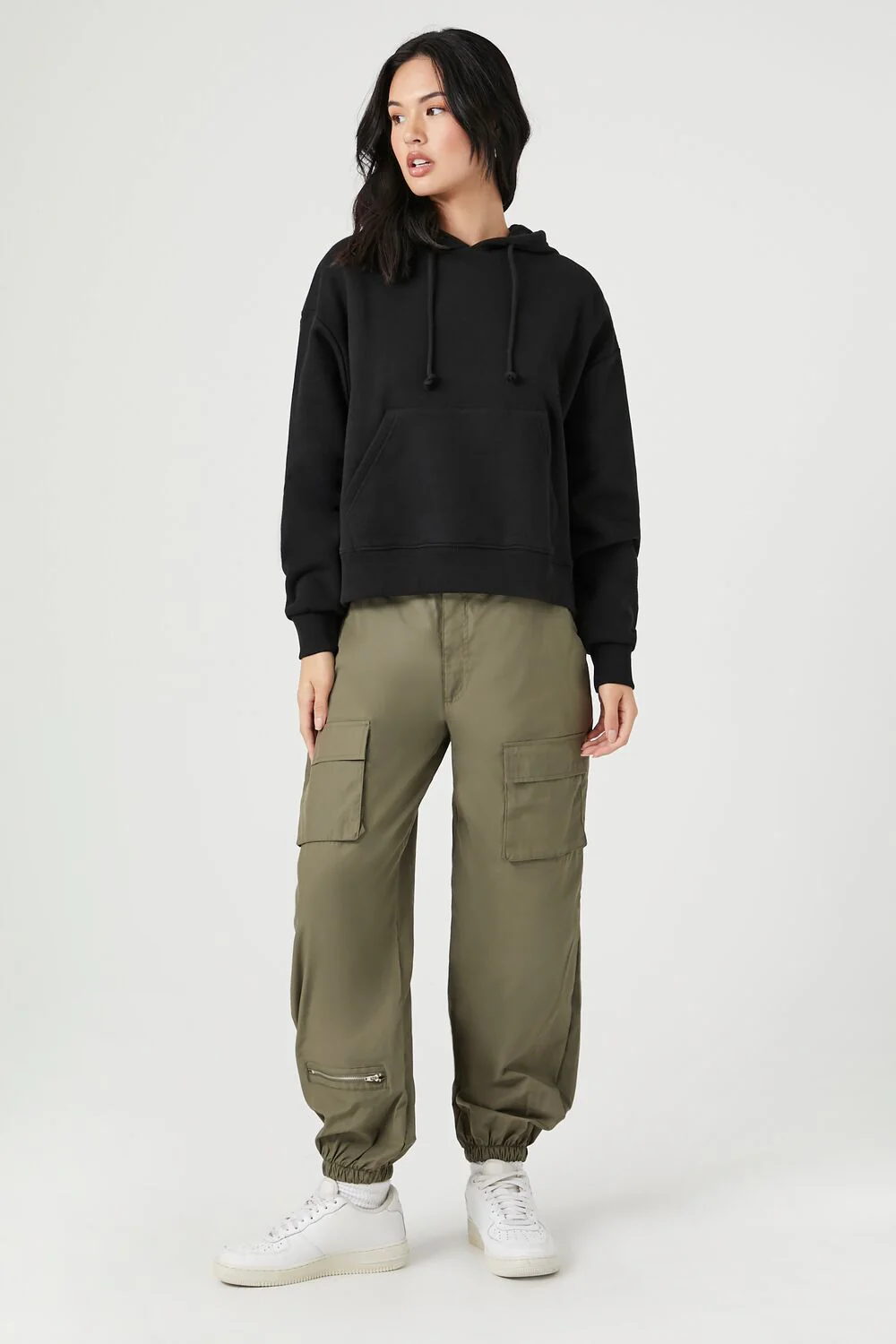 French Terry Drawstring Hoodie - Image 4