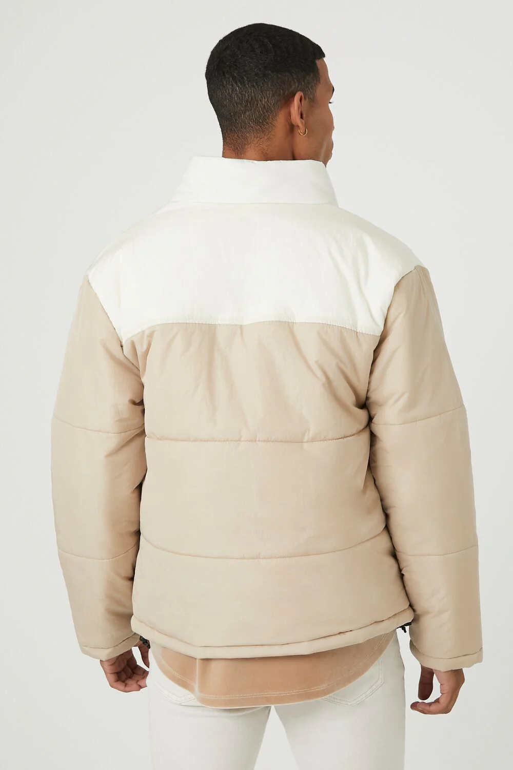 Zip-Up Colorblock Puffer Jacket - Image 3