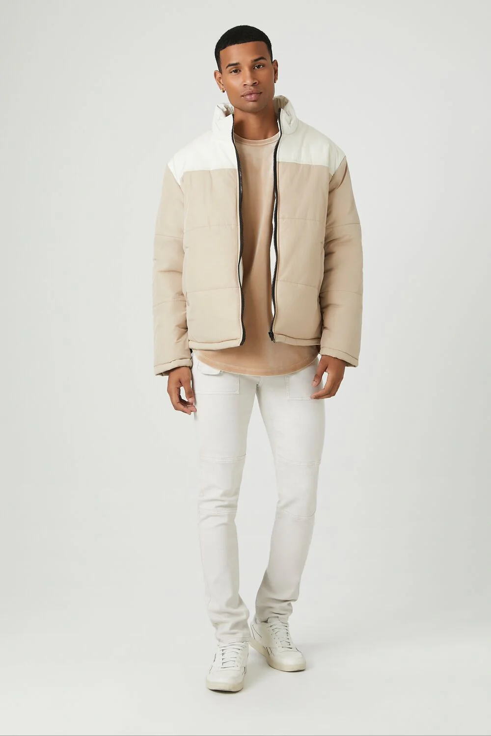 Zip-Up Colorblock Puffer Jacket - Image 4