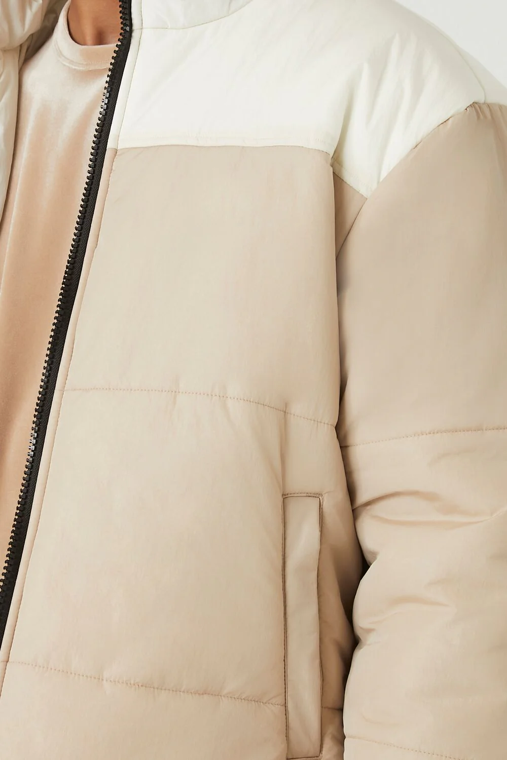Zip-Up Colorblock Puffer Jacket - Image 5