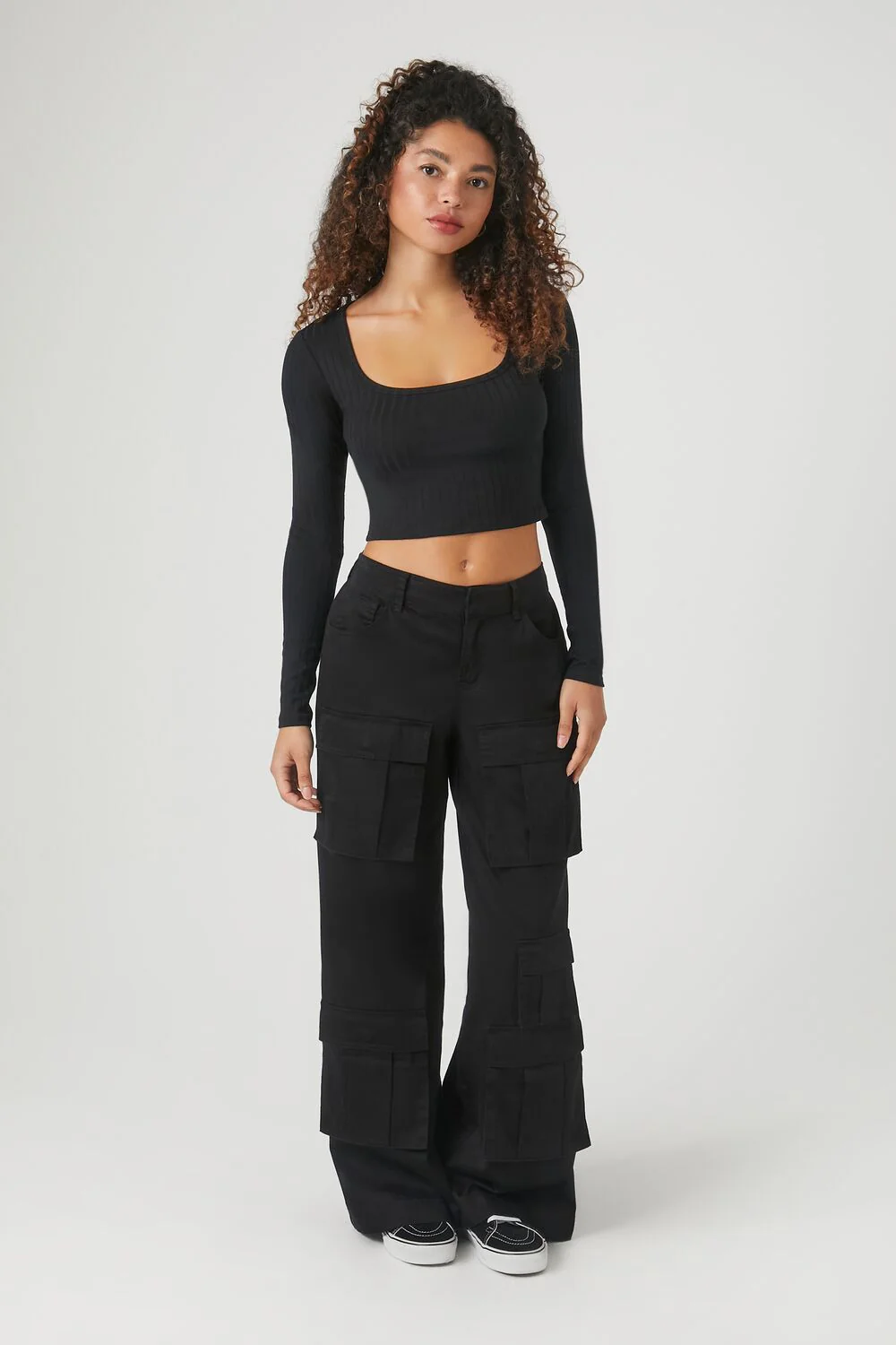 Ribbed Knit Crop Top - Image 4