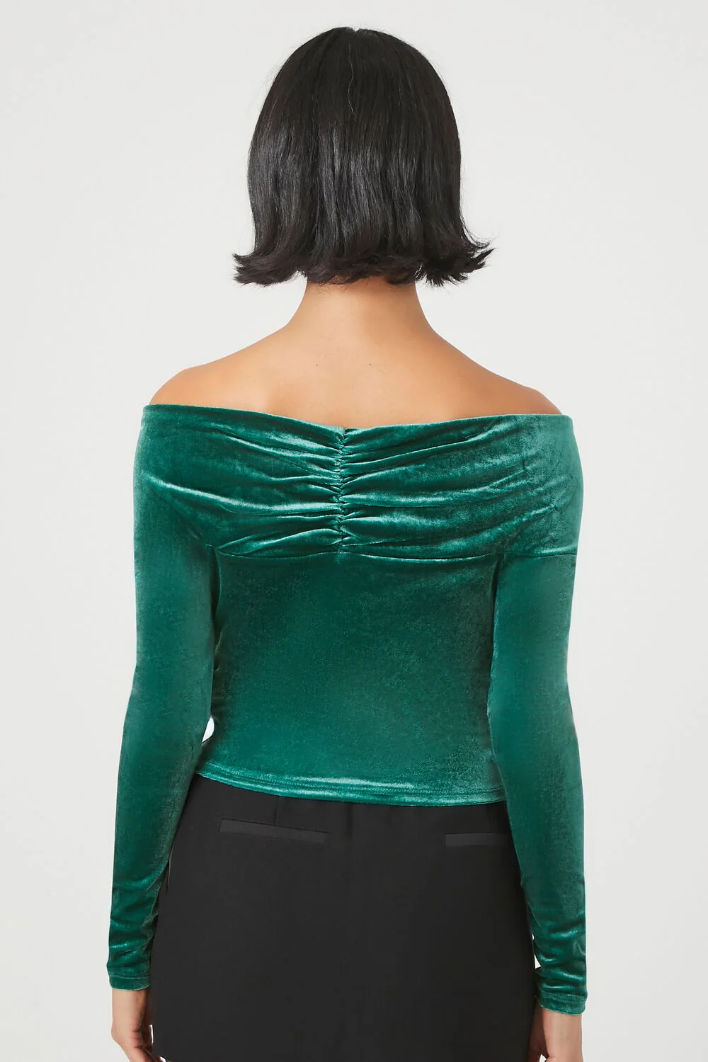 Velvet Off-the-Shoulder Top - Image 3