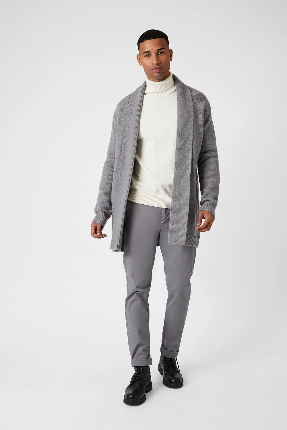 Open-Front Cardigan Sweater - Image 4