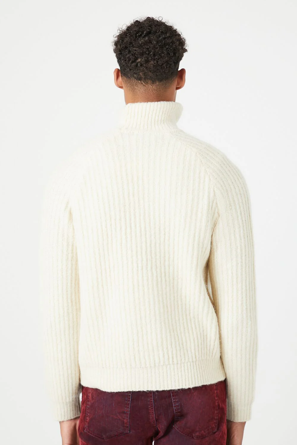 Turtleneck Raglan-Sleeve Sweater - Image 3