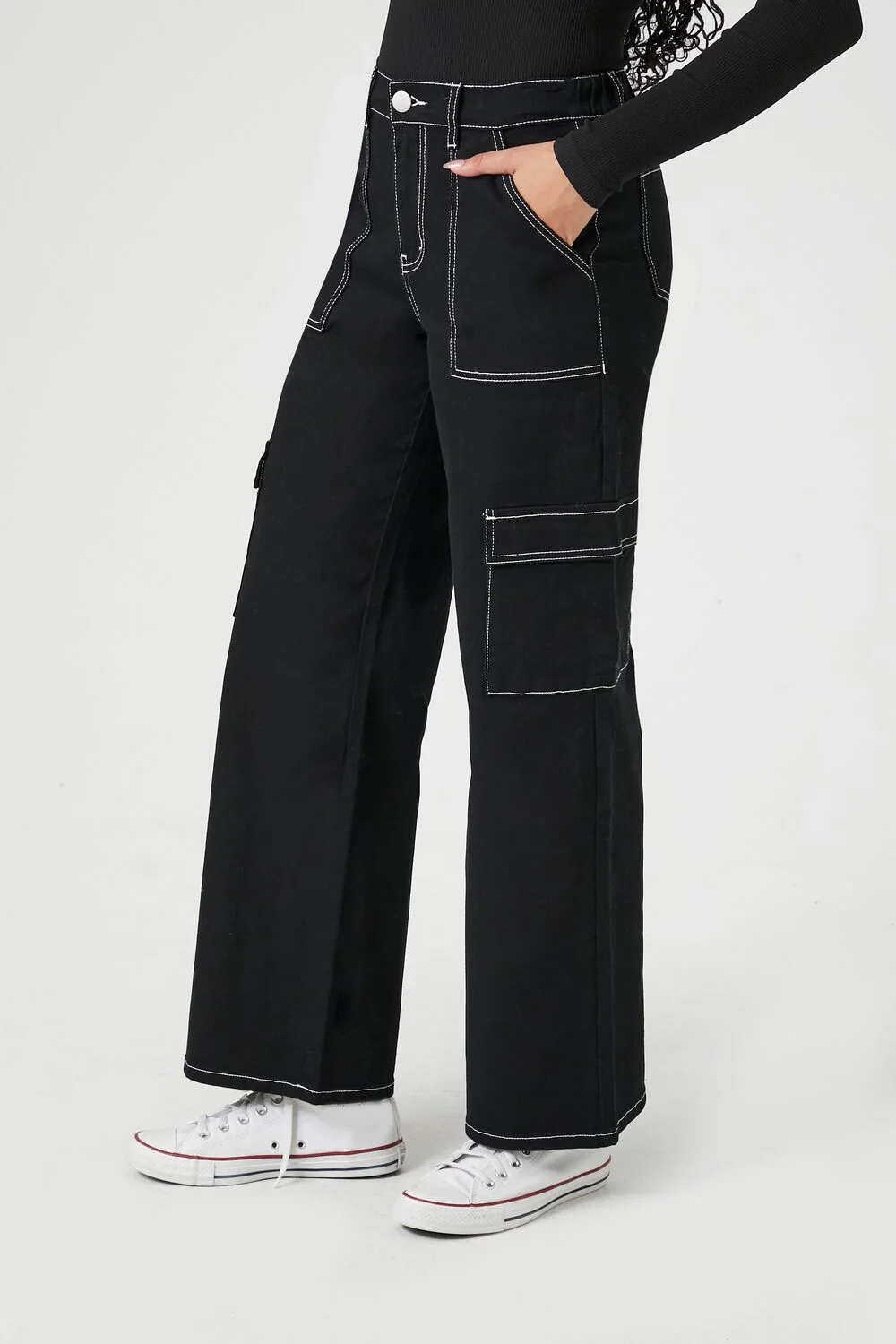 Twill Straight-Leg Cargo Pants - Image 3
