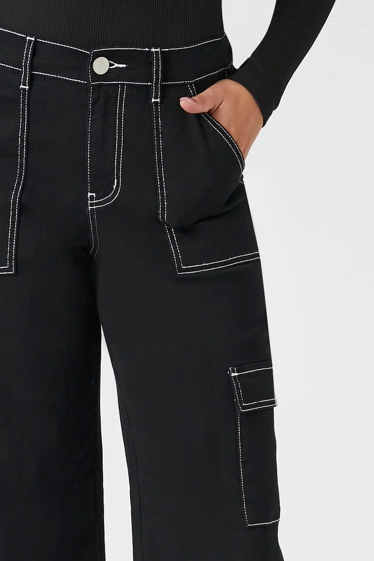 Twill Straight-Leg Cargo Pants - Image 5