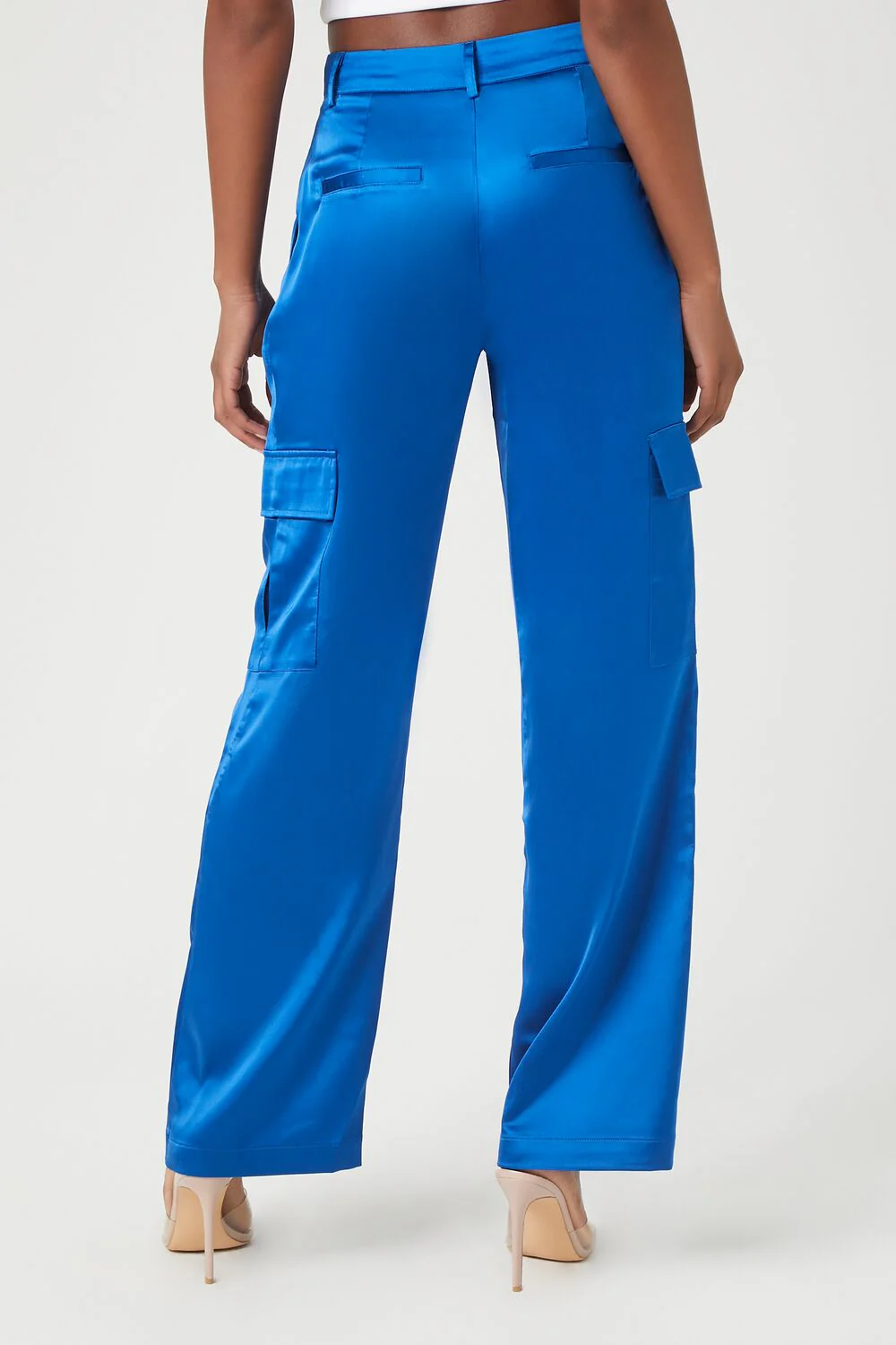 Satin Cargo Pants - Image 4