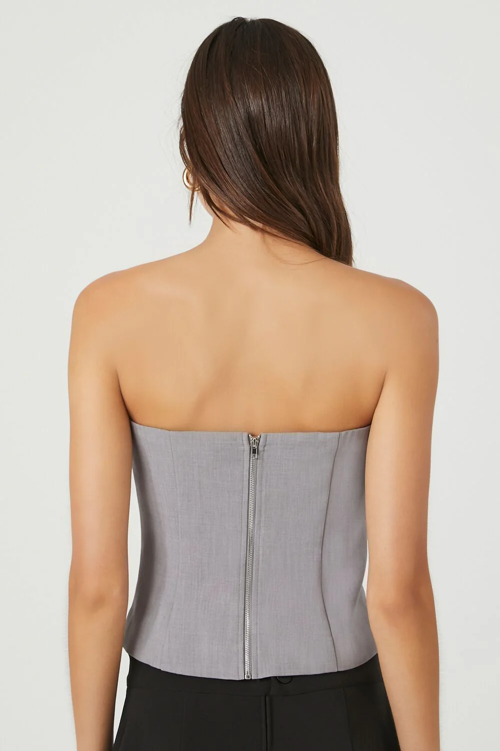 Pleated Strapless Top - Image 3