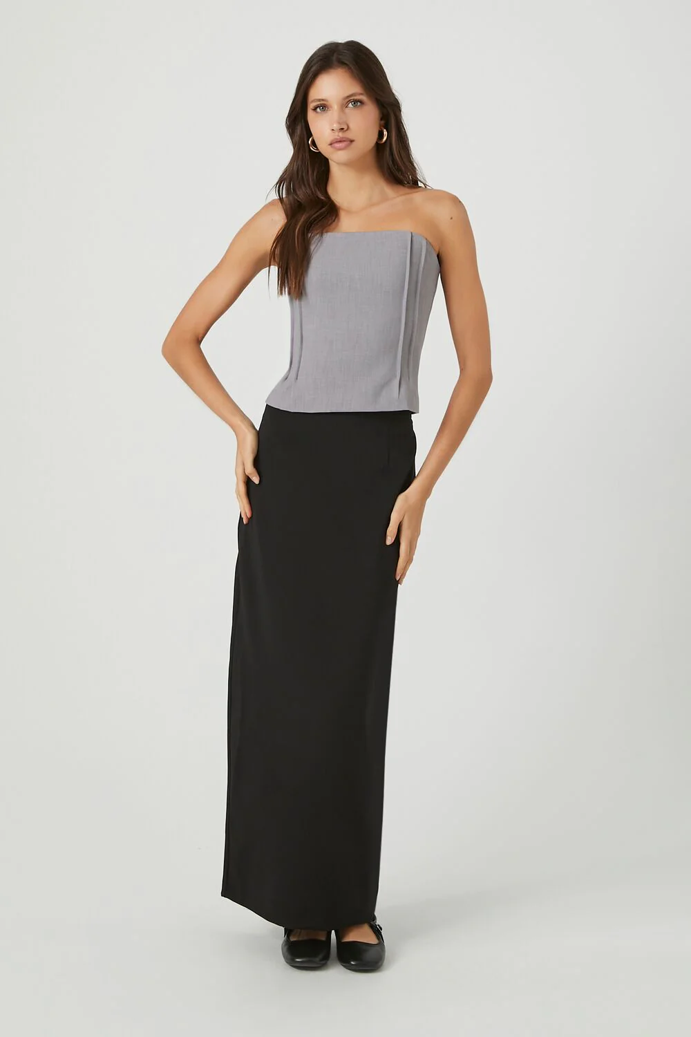 Pleated Strapless Top - Image 4