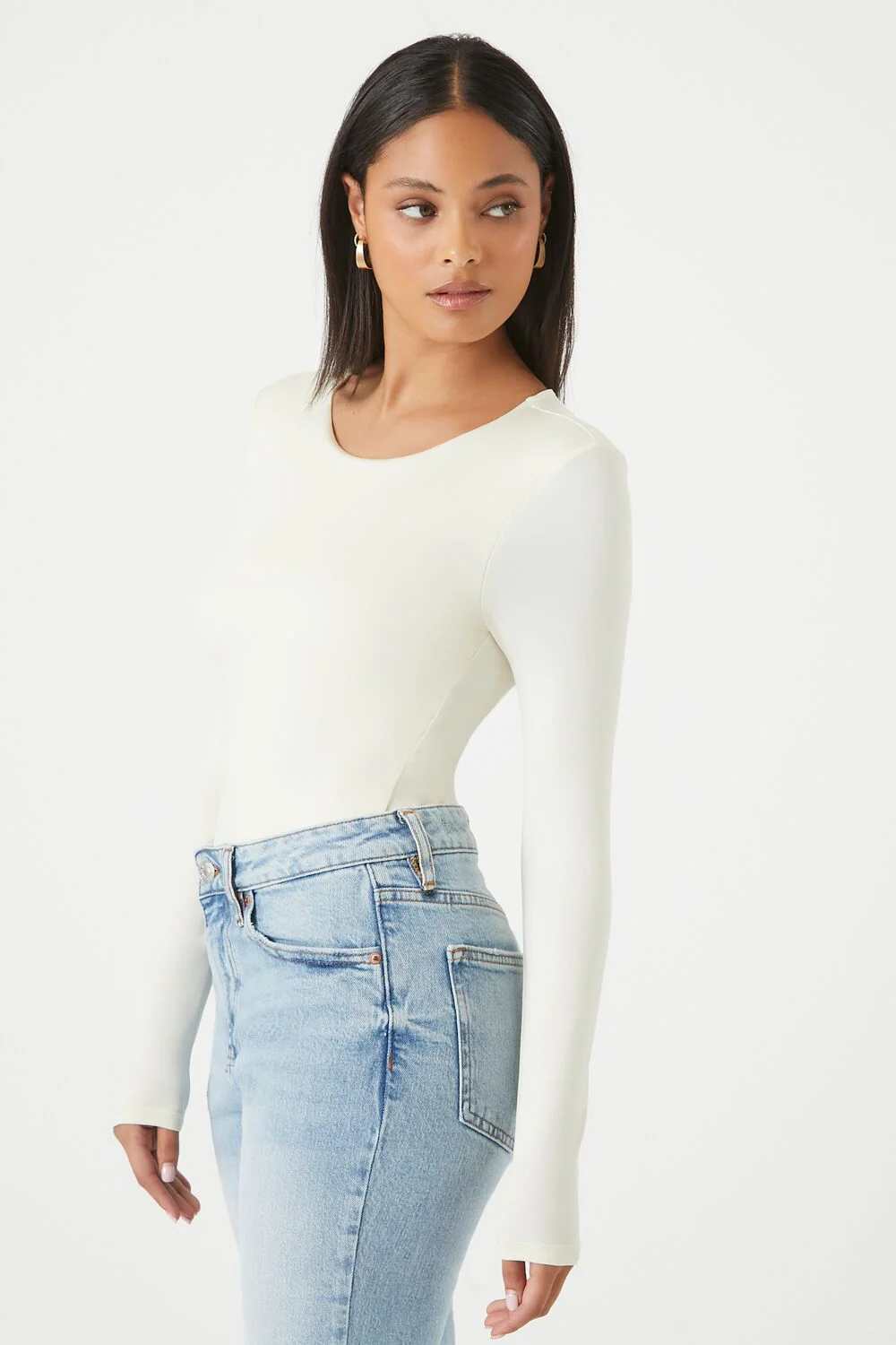 Fitted Long-Sleeve Bodysuit - Image 2