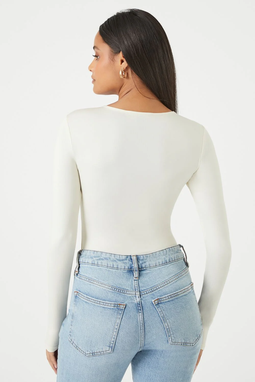 Fitted Long-Sleeve Bodysuit - Image 3