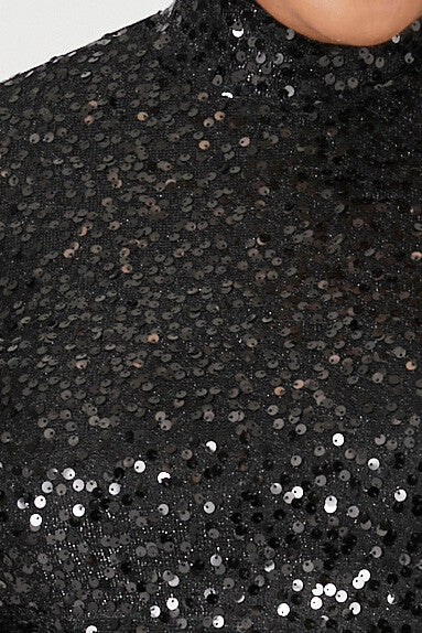 Plus Size Sequin Long-Sleeve Mini Dress - Image 5