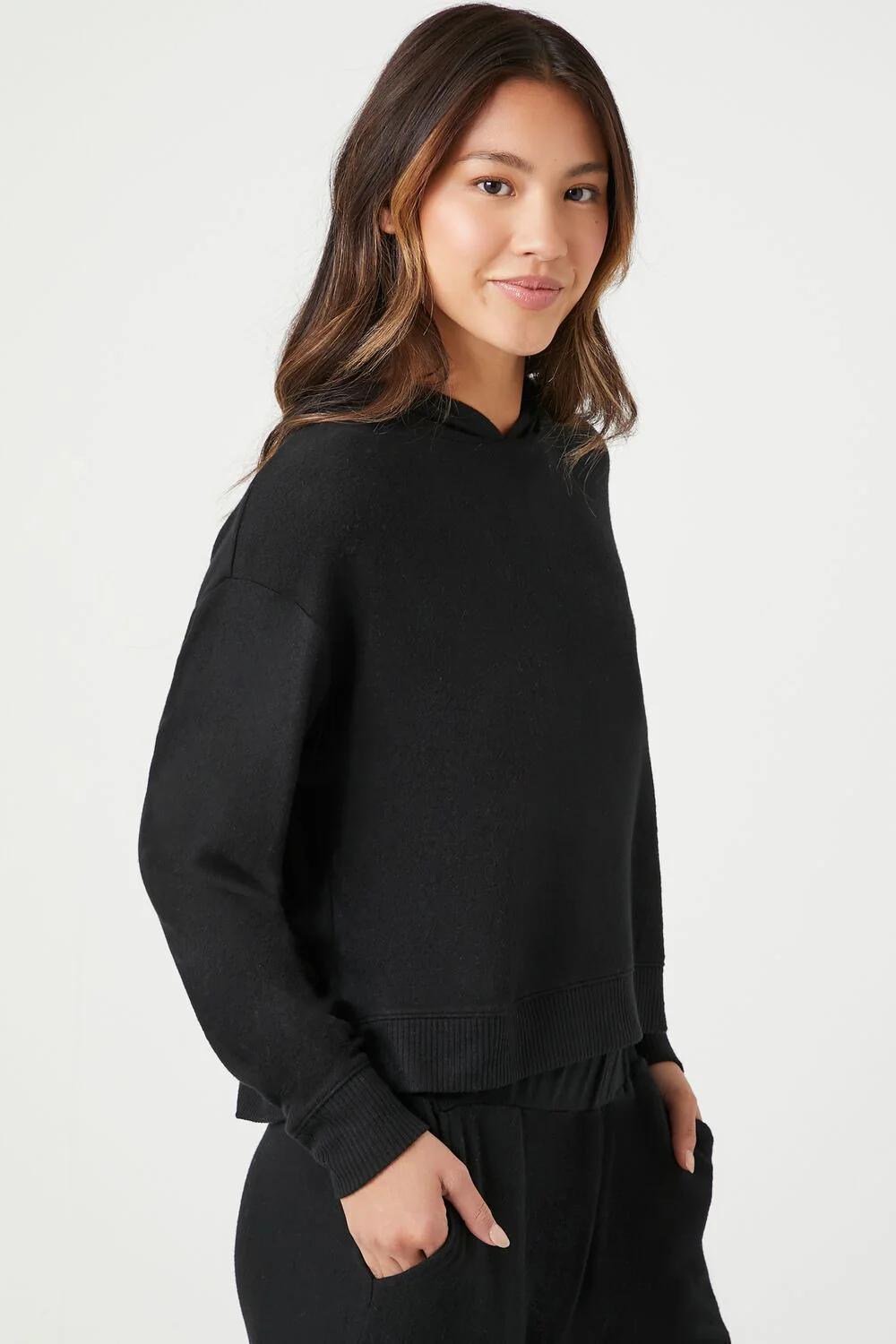 Hooded Long-Sleeve Pajama Top - Image 2