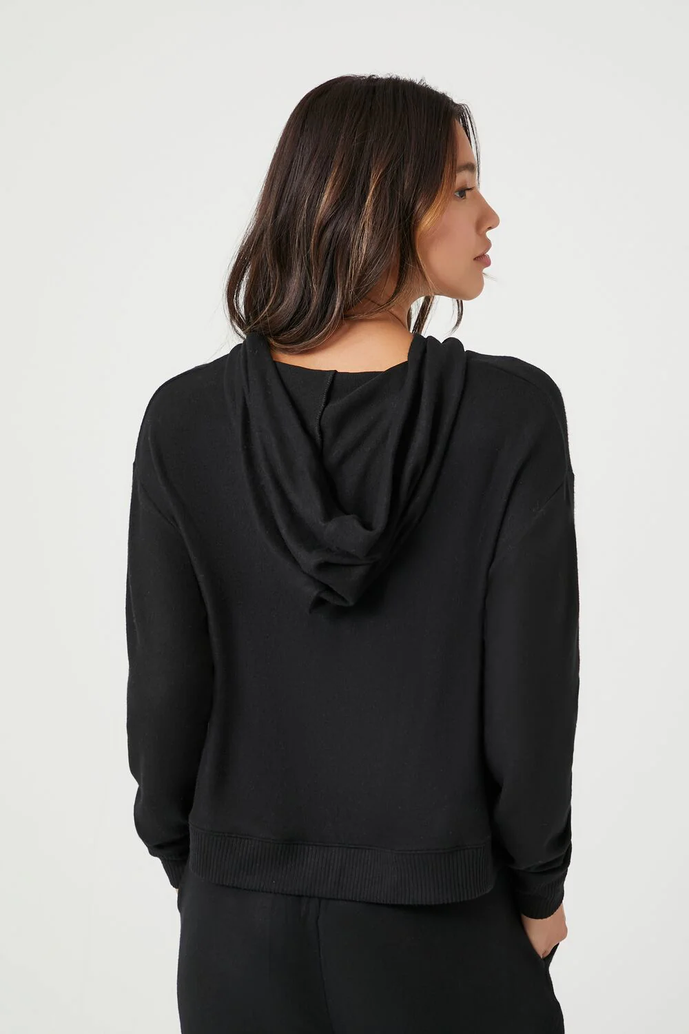 Hooded Long-Sleeve Pajama Top - Image 3