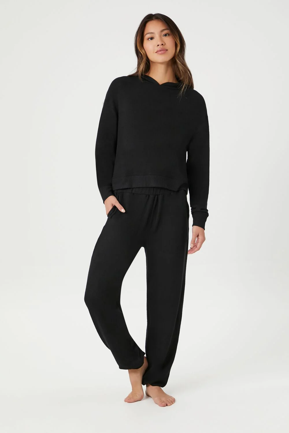 Hooded Long-Sleeve Pajama Top - Image 4