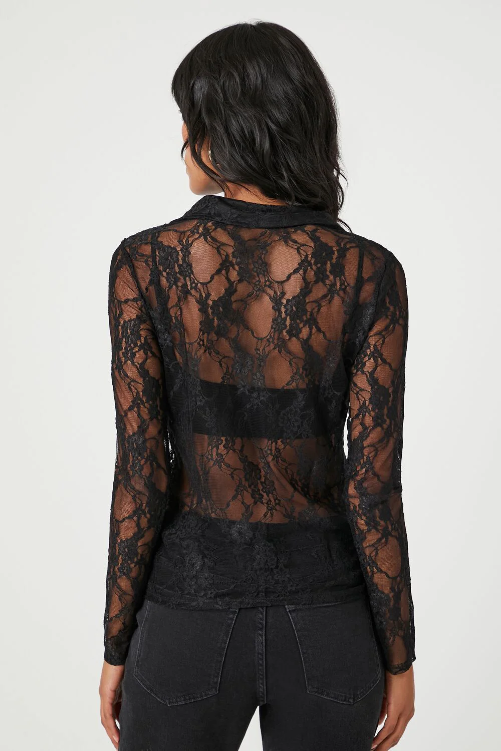 Sheer Lace Shirt - Image 3