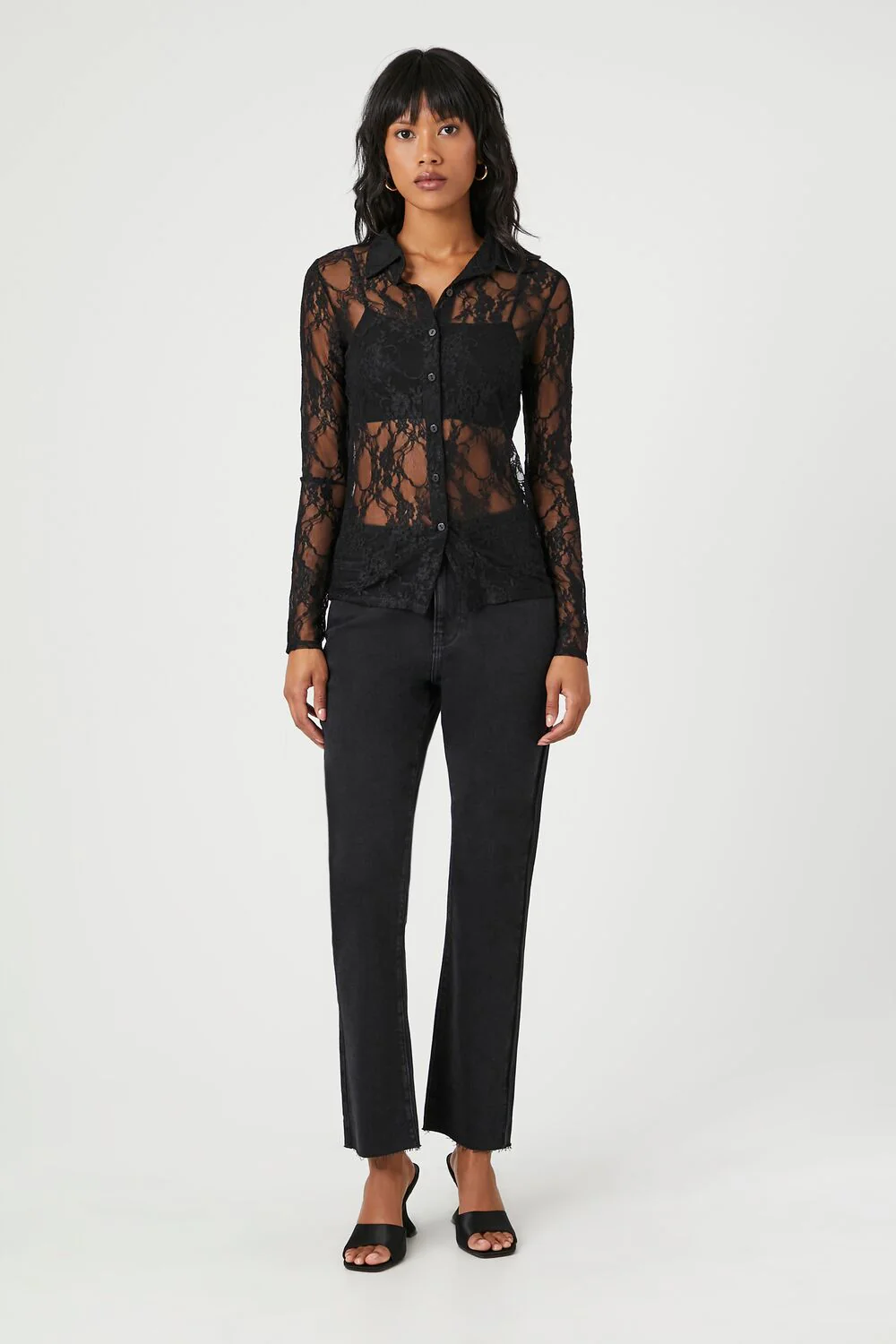 Sheer Lace Shirt - Image 4