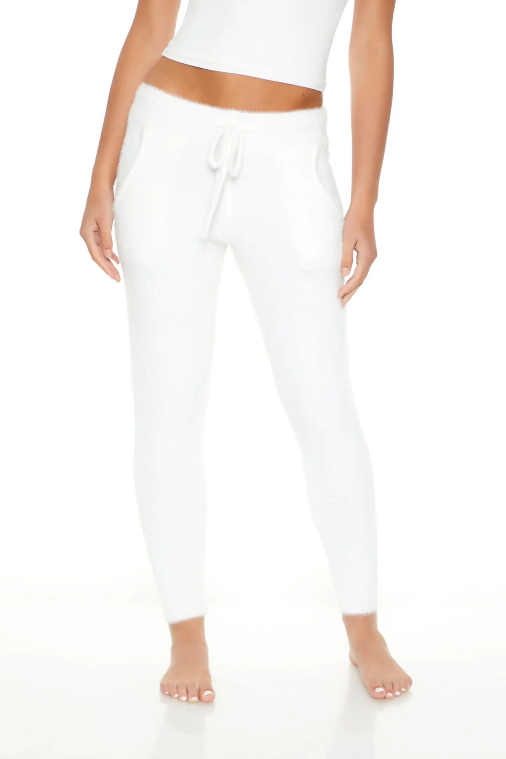 Fuzzy Sweater-Knit Joggers - Image 2