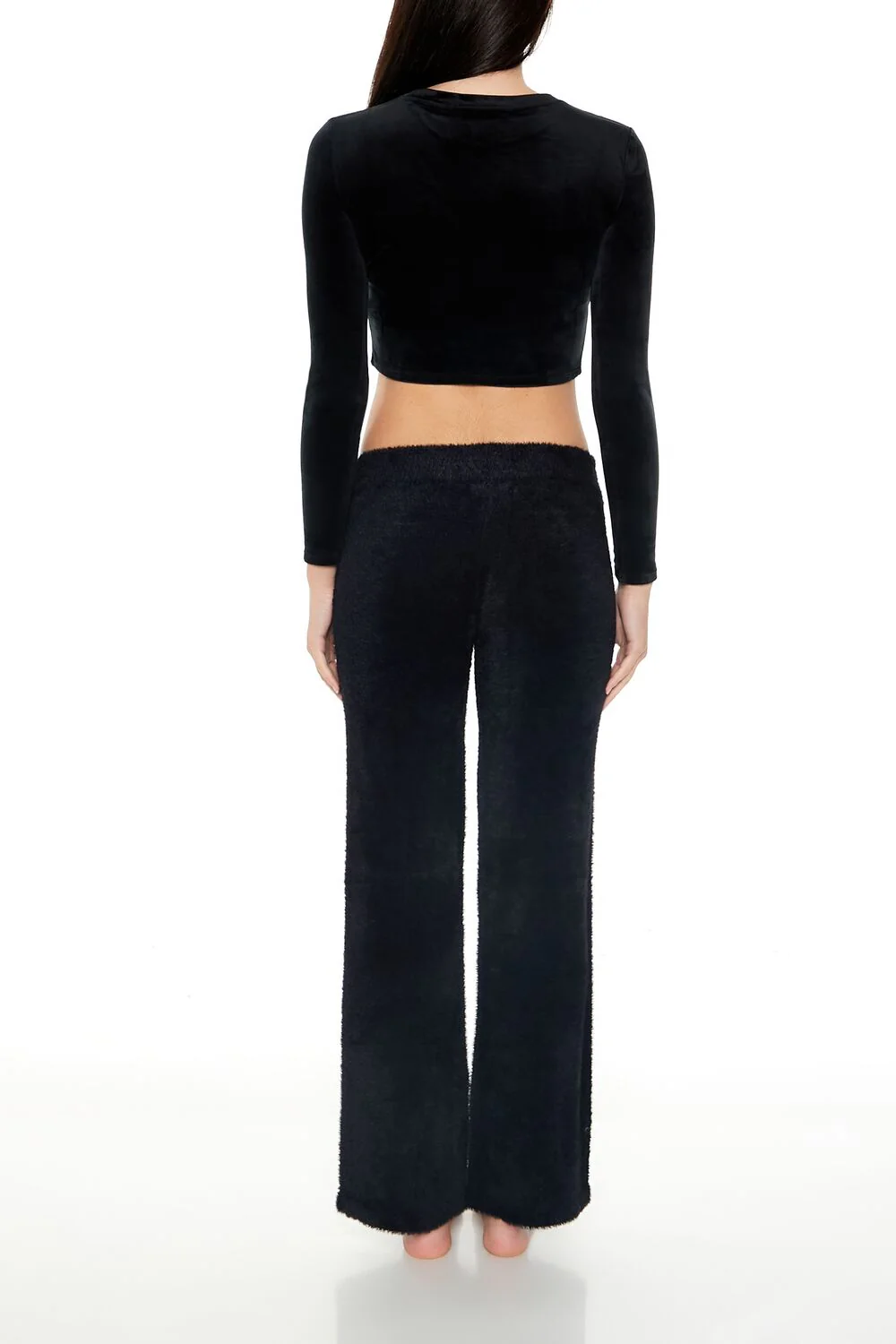 Fuzzy Knit Flare Pants - Image 10