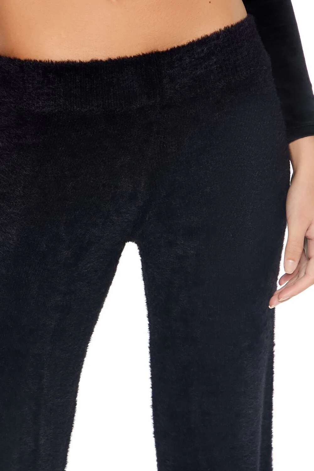 Fuzzy Knit Flare Pants - Image 11