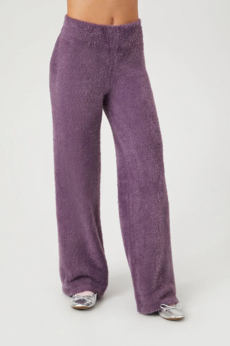 Fuzzy Knit Flare Pants - Image 13
