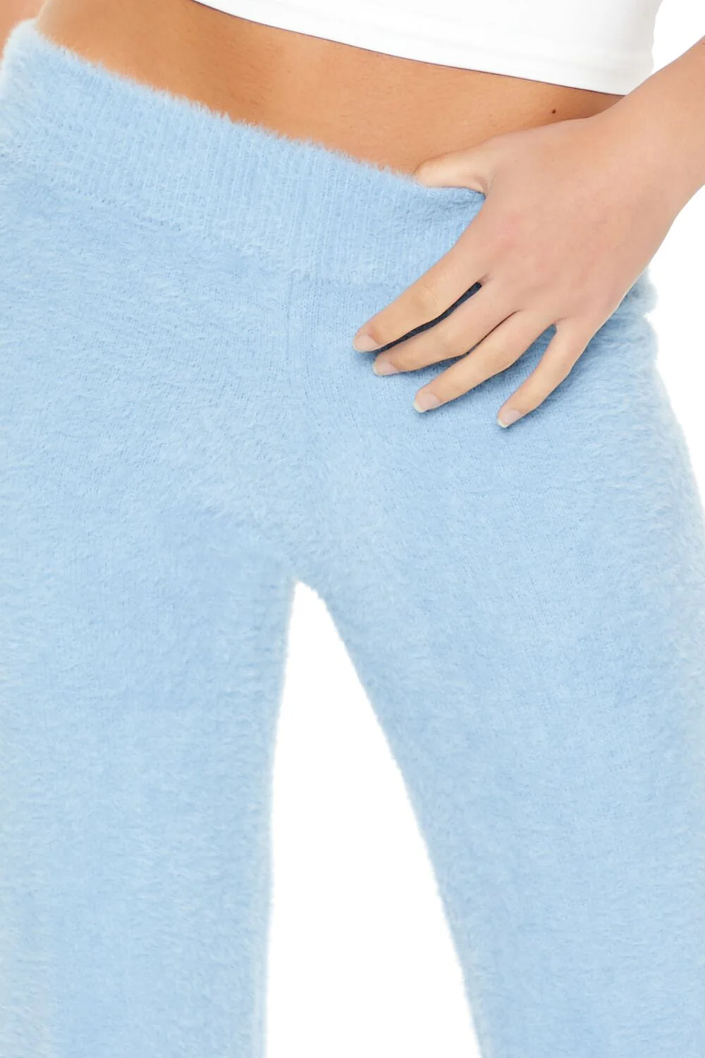 Fuzzy Knit Flare Pants - Image 21