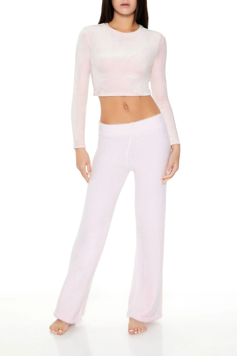 Fuzzy Knit Flare Pants - Image 22