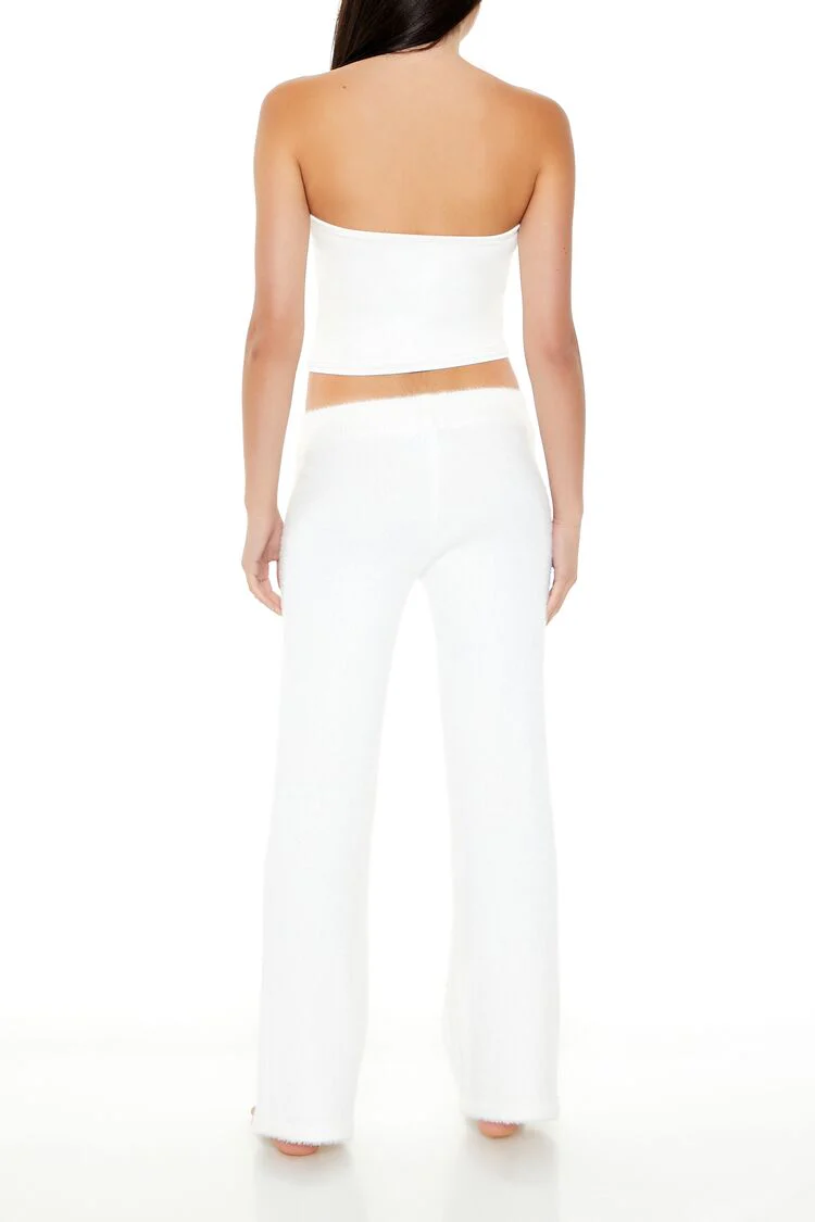 Fuzzy Knit Flare Pants - Image 4