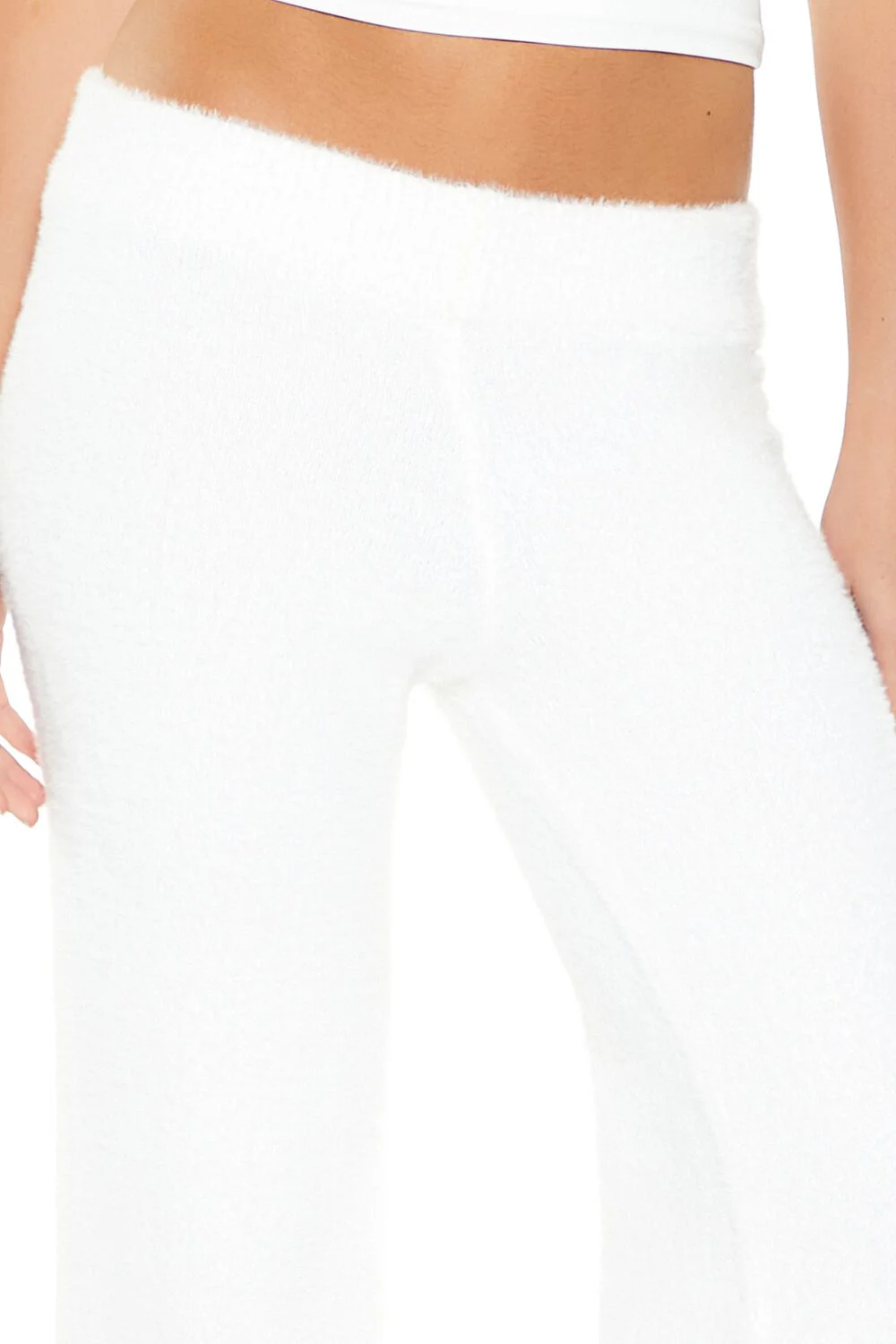 Fuzzy Knit Flare Pants - Image 5