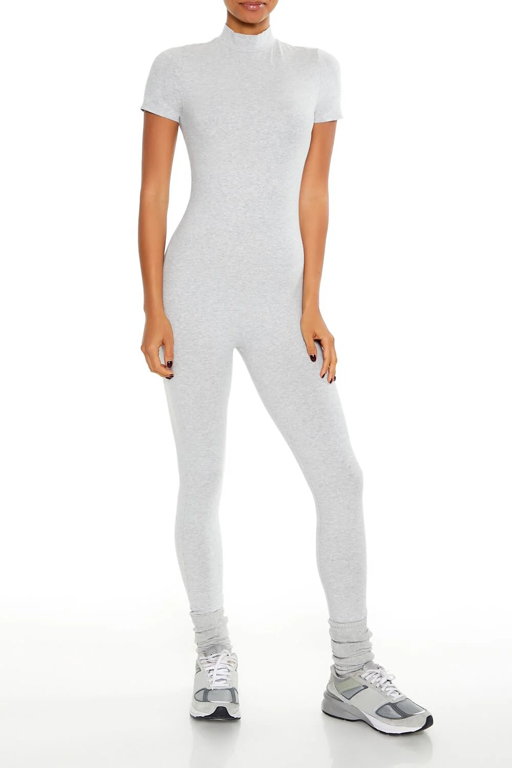 Fitted Mock Neck Jumpsuit - Image 6