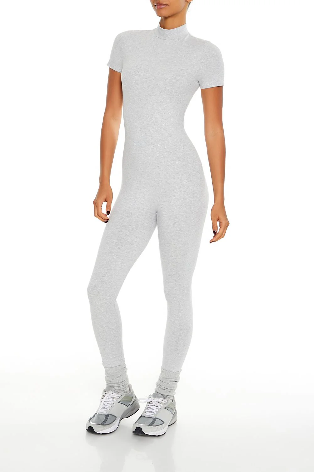 Fitted Mock Neck Jumpsuit - Image 8