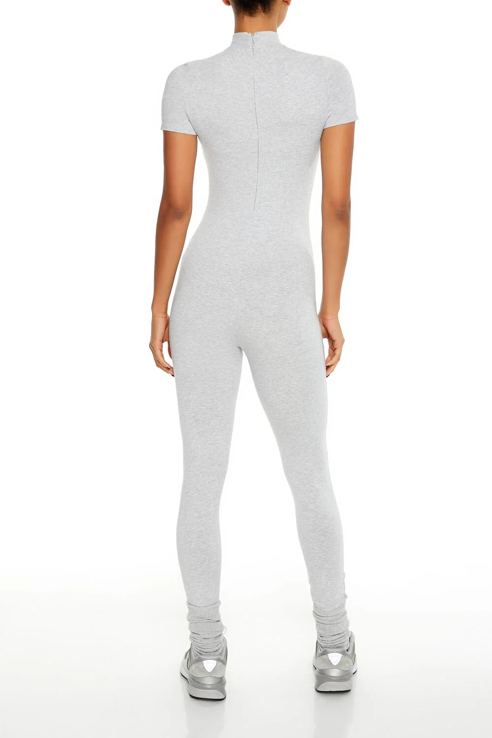 Fitted Mock Neck Jumpsuit - Image 9