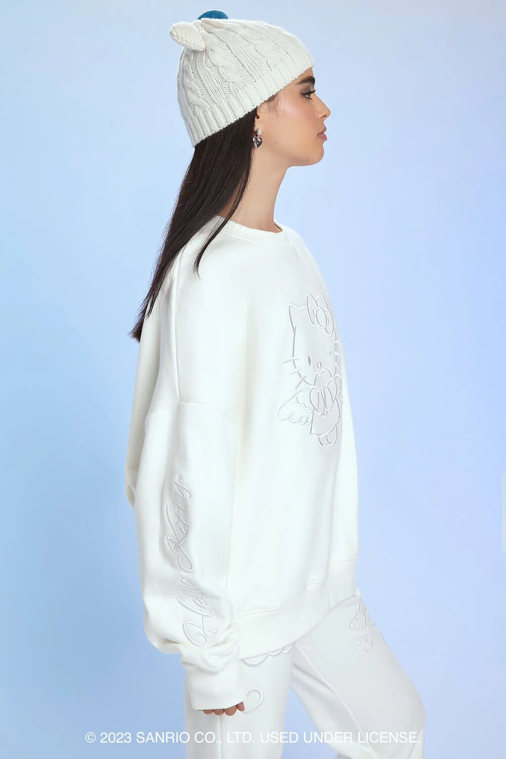 Angel Hello Kitty Embroidered Pullover - Image 2