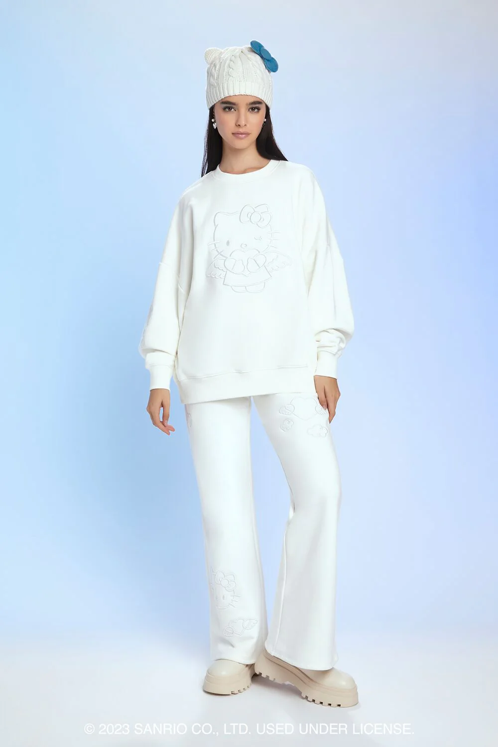 Angel Hello Kitty Embroidered Pullover - Image 4