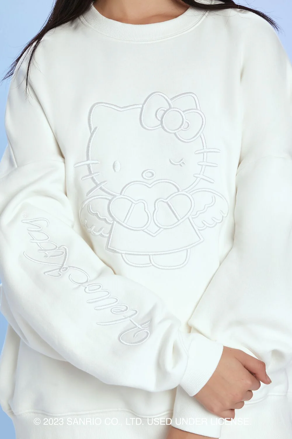 Angel Hello Kitty Embroidered Pullover - Image 5