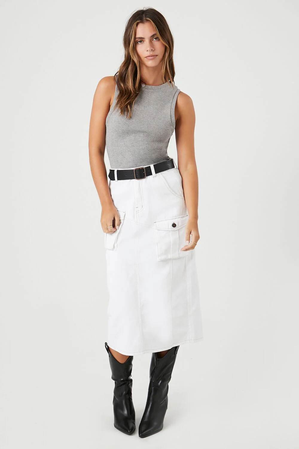 Ribbed Knit Tank Top - Image 4