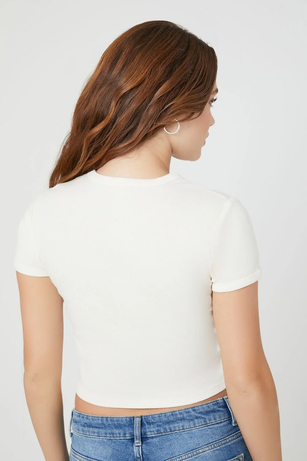 Cropped I Love NY Graphic Tee - Image 3