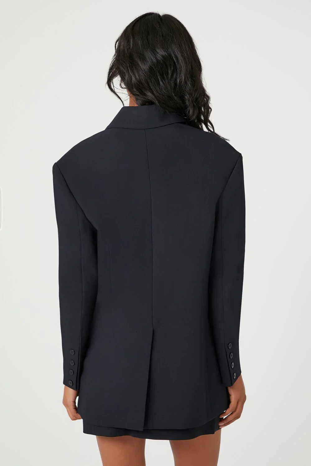 Plunging Double-Breasted Blazer - Image 3